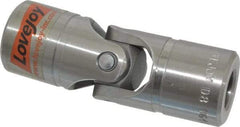 Lovejoy - 1-1/16" Bore Depth, 5,220 In/Lbs. Torque, D-Type Single Universal Joint - 5/8" Inside x 1-1/4" Outside Diam, 3-3/4" OAL - A1 Tooling