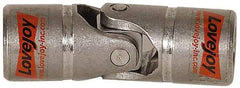 Lovejoy - 1" Bore Depth, 1,040 In/Lbs. Torque, D-Type Single Universal Joint - 1/2" Inside x 1" Outside Diam, 3-3/8" OAL - A1 Tooling