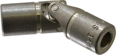 Lovejoy - 7/8" Bore Depth, 512 In/Lbs. Torque, D-Type Single Universal Joint - 3/8" Inside x 3/4" Outside Diam, 2-11/16" OAL - A1 Tooling