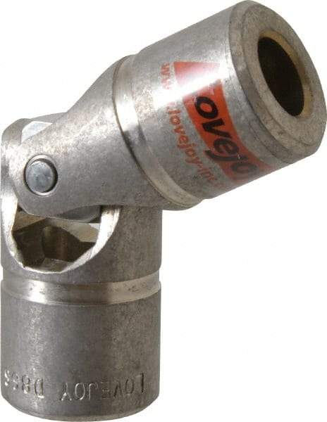 Lovejoy - 1-1/16" Bore Depth, 3,480 In/Lbs. Torque, D-Type Single Universal Joint - 5/8" Inside x 1-1/4" Outside Diam, 3-3/4" OAL - A1 Tooling