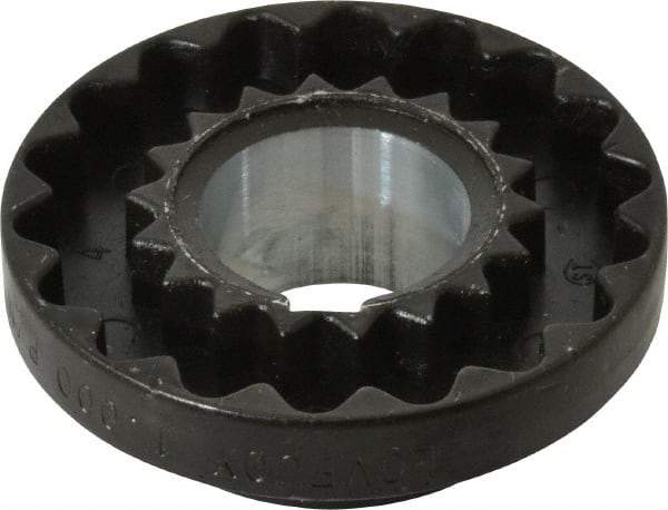 Lovejoy - 1" Max Bore Diam, 1/4" x 1/8" Keyway Width x Depth, Flexible Coupling Hub - 2.046" OD, 2.38" OAL, Cast Iron - A1 Tooling