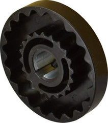 Lovejoy - 3/4" Max Bore Diam, 3/16" x 3/32" Keyway Width x Depth, Flexible Coupling Hub - 3-1/4" OD, 2.88" OAL, Cast Iron - A1 Tooling