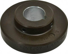 Lovejoy - 1" Max Bore Diam, 1/4" x 1/8" Keyway Width x Depth, Flexible Coupling Hub - 3-1/4" OD, 2.88" OAL, Cast Iron - A1 Tooling