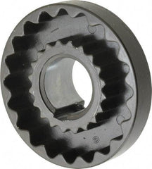 Lovejoy - 1-1/8" Max Bore Diam, 1/4" x 1/8" Keyway Width x Depth, Flexible Coupling Hub - 3-1/4" OD, 2.88" OAL, Cast Iron - A1 Tooling