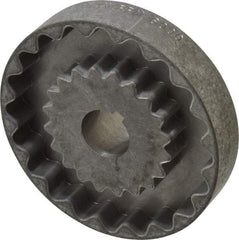 Lovejoy - 7/8" Max Bore Diam, 3/16" x 3/32" Keyway Width x Depth, Flexible Coupling Hub - 4" OD, 3-1/2" OAL, Cast Iron - A1 Tooling