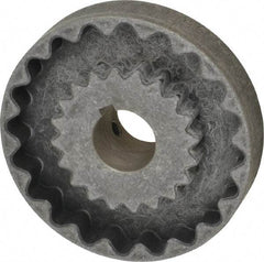 Lovejoy - 1" Max Bore Diam, 1/4" x 1/8" Keyway Width x Depth, Flexible Coupling Hub - 4" OD, 3-1/2" OAL, Cast Iron - A1 Tooling