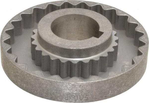 Lovejoy - 1-1/2" Max Bore Diam, 3/8" x 3/16" Keyway Width x Depth, Flexible Coupling Hub - 4-5/8" OD, 3.94" OAL, Cast Iron - A1 Tooling