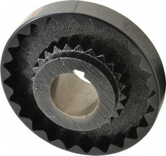 Lovejoy - 1-5/8" Max Bore Diam, 3/8" x 3/16" Keyway Width x Depth, Flexible Coupling Hub - 5.45" OD, 4.44" OAL, Cast Iron - A1 Tooling