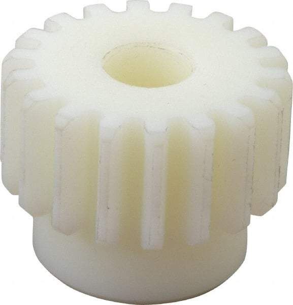 Poly Hi Solidur - 12 Pitch, 1-1/2" Pitch Diam, 18 Tooth Spur Gear - 3/4" Face Width, 1/2" Bore Diam, 1-1/4" Hub Diam, Nylon - A1 Tooling