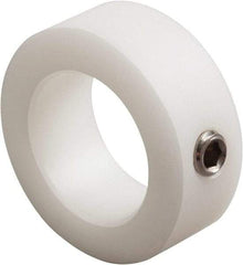 Climax Metal Products - 5/16" Bore, Nylon, Set Screw Shaft Collar - 5/8" Outside Diam, 3/8" Wide - A1 Tooling