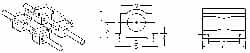 Pacific Bearing - 1/4" ID, 2-1/2" OAL x 0.813" OAH Closed Twin Pillow Block - 2-1/2 Inch Overall Length x 13/16 Inch Overall Height x 1-5/8 Inch Width, - A1 Tooling