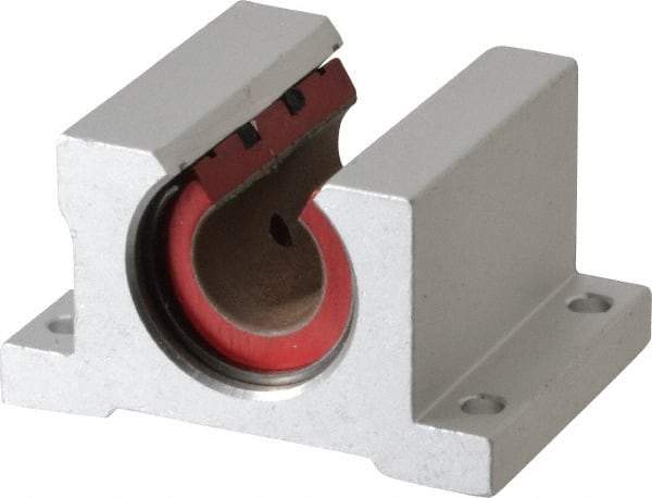 Pacific Bearing - 1/2" ID, 2" OAW x 1.688" OAL x 1-1/4" OAH Open Single Pillow Block - 1-11/16 Inch Overall Length x 1-1/4 Inch Overall Height x 2 Inch Width, - A1 Tooling