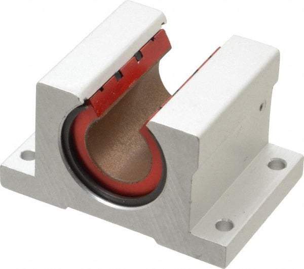 Pacific Bearing - 3/4" ID, 2-3/4" OAW x 2.063" OAL x 1-3/4" OAH Open Single Pillow Block - 2-1/16 Inch Overall Length x 1-3/4 Inch Overall Height x 2-3/4 Inch Width, - A1 Tooling