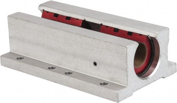 Pacific Bearing - 1/2" ID, 3-1/2" OAL x 1-1/4" OAH Open Twin Pillow Block - 3-1/2 Inch Overall Length x 1-1/4 Inch Overall Height x 2 Inch Width, - A1 Tooling