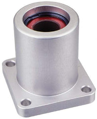 Pacific Bearing - 1" ID, 2.812" OAL x 2-3/4" OAH 4-Bolt Flange Mounted Bearing - 1,905 Lb Static Cap, 2-1/8" Btw Mnt Hole Ctrs, Aluminum - A1 Tooling