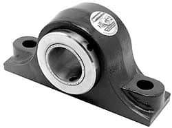 Browning - 3-7/16" ID, 14" OALType E Nonexpansion Pillow Block - 3-3/4" Base-to-Ctr Ht, Cast Iron - A1 Tooling