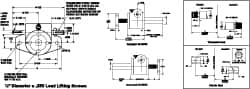 Duff-Norton - 1/4 Ton Capacity, 3" Lift Height, Upright Mechanical Screw Actuator - Top Plate - A1 Tooling