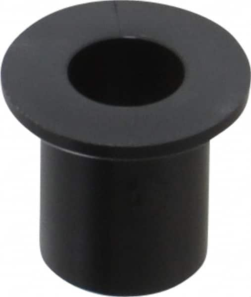 Poly Hi Solidur - 1/4" Inside x 3/8" Outside Diam, Nylon Sleeve Bearing - 0.56" Outside Diam, 0.047" Flange Thickness, 3/8" OAL - A1 Tooling