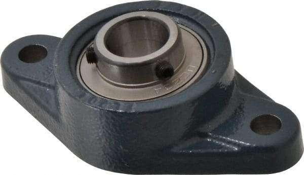 Value Collection - 113mm OAL2-Bolt Flange Bearing - 2830 Lb Dyn Cap, Cast Iron - A1 Tooling