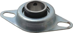 Value Collection - 1" ID, 1.2205" OAL x 4-1/2" OAH 2-Bolt Flange - 1,740 Lb Static Cap, 3,100 Lb Dyn Cap, 3-3/8" Btw Mnt Hole Ctrs, Stamped Steel Rubber Mount - A1 Tooling