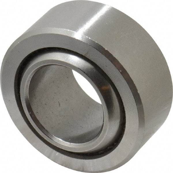 Made in USA - 5/8" Bore Diam, 30,500 Lb Dynamic Capacity, 5/8" Wide, Ball-Joint Spherical Plain Bearing - 1-3/16" OD - A1 Tooling