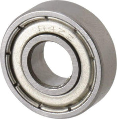 Tritan - 1/4" Bore Diam, 5/8" OD, Double Shield Deep Groove Radial Ball Bearing - 13/64" Wide, 1 Row, Round Bore, 139 Lb Static Capacity, 335 Lb Dynamic Capacity - A1 Tooling