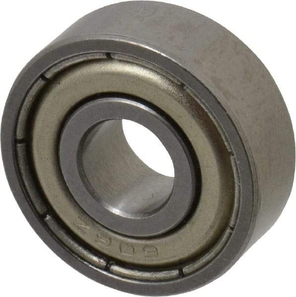 Tritan - 6mm Bore Diam, 17mm OD, Double Shield Deep Groove Radial Ball Bearing - 6mm Wide, 1 Row, Round Bore, 190 Lb Static Capacity, 510 Lb Dynamic Capacity - A1 Tooling