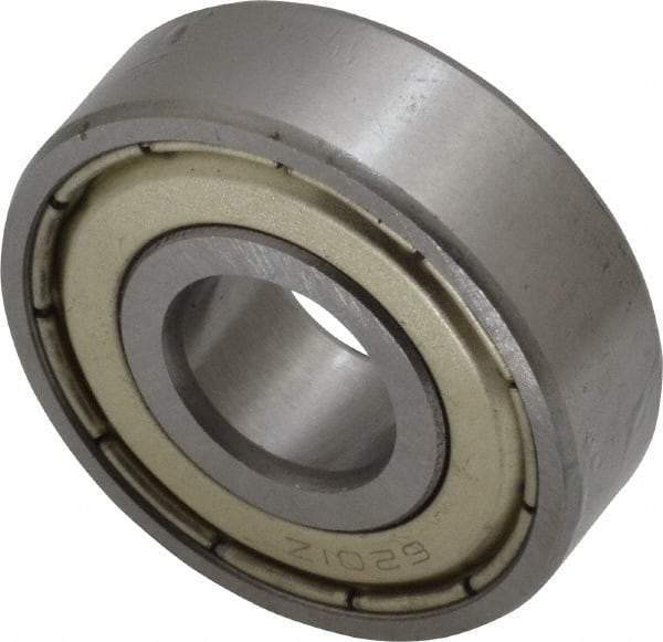 Tritan - 12mm Bore Diam, 32mm OD, Double Shield Deep Groove Radial Ball Bearing - 10mm Wide, 1 Row, Round Bore, 690 Lb Static Capacity, 1,530 Lb Dynamic Capacity - A1 Tooling