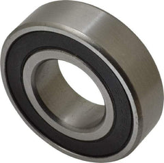 Tritan - 25mm Bore Diam, 52mm OD, Double Seal Deep Groove Radial Ball Bearing - 15mm Wide, 1 Row, Round Bore, 1,770 Lb Static Capacity, 3,150 Lb Dynamic Capacity - A1 Tooling