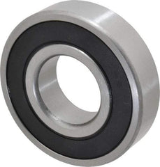 Tritan - 35mm Bore Diam, 80mm OD, Double Seal Deep Groove Radial Ball Bearing - 21mm Wide, 1 Row, Round Bore, 4,300 Lb Static Capacity, 7,500 Lb Dynamic Capacity - A1 Tooling