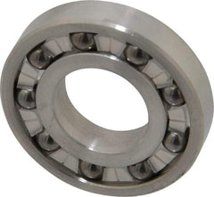 Made in USA - 3/4" Bore Diam, 1-5/8" OD, Open Precision Ground Radial Ball Bearing - 5/16" Wide, 1 Row, Round Bore, 156 Lb Static Capacity, 234 Lb Dynamic Capacity - A1 Tooling