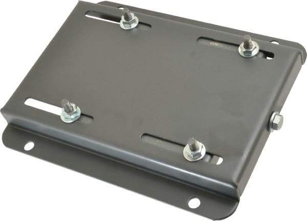 Made in USA - 5/16" Bolt Steel Rigid Fixed Base Motor Base - Adjusting Single Screw, 145T NEMA Frame - A1 Tooling