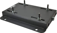 Made in USA - 3/8" Bolt Steel Rigid Fixed Base Motor Base - Adjusting Single Screw, 184T NEMA Frame - A1 Tooling