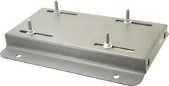 Made in USA - 3/8" Bolt Steel Rigid Fixed Base Motor Base - Adjusting Single Screw, 213T NEMA Frame - A1 Tooling