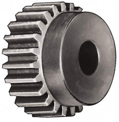 Browning - 6 Pitch, 2.333" Pitch Diam, 2.66" OD, 14 Tooth Spur Gear - 2" Face Width, 1" Bore Diam, 1-3/16" Hub Diam, 20° Pressure Angle, Steel - A1 Tooling