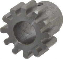 Browning - 24 Pitch, 1/2" Pitch Diam, 12 Tooth Spur Gear - 1/4" Bore Diam, 3/8" Hub Diam, Steel - A1 Tooling