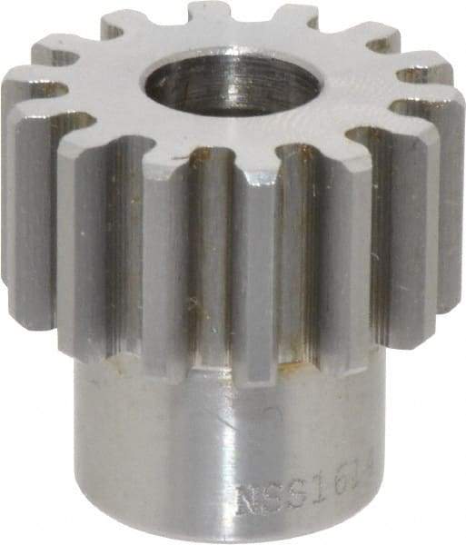 Browning - 16 Pitch, 7/8" Pitch Diam, 14 Tooth Spur Gear - 3/8" Bore Diam, 11/16" Hub Diam, Steel - A1 Tooling