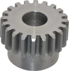 Browning - 16 Pitch, 1-1/4" Pitch Diam, 20 Tooth Spur Gear - 1/2" Bore Diam, 1-1/16" Hub Diam, Steel - A1 Tooling