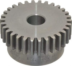 Browning - 16 Pitch, 1-7/8" Pitch Diam, 30 Tooth Spur Gear - 1/2" Bore Diam, 1-5/8" Hub Diam, Steel - A1 Tooling