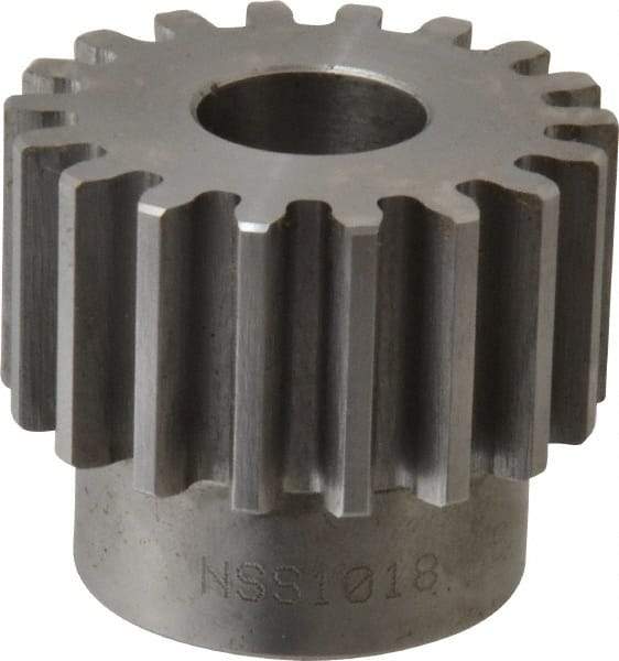 Browning - 10 Pitch, 1.8" Pitch Diam, 18 Tooth Spur Gear - 3/4" Bore Diam, 1-33/64" Hub Diam, Steel - A1 Tooling