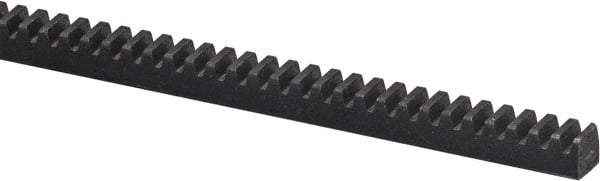 Browning - 2" Face Width, 6 Feet Long, 1-1/2" Thick Steel Gear Rack - Gray, 6 Pitch, 20° Pressure Angle - A1 Tooling