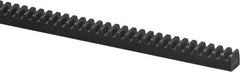 Browning - 1-1/2" Face Width, 4 Feet Long, 1-1/2" Thick Steel Gear Rack - 6 Pitch, 14-1/2° Pressure Angle - A1 Tooling