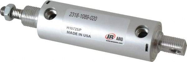 ARO/Ingersoll-Rand - 2" Stroke x 1-1/8" Bore Double Acting Air Cylinder - 1/8 Port, 3/8-16 Rod Thread - A1 Tooling