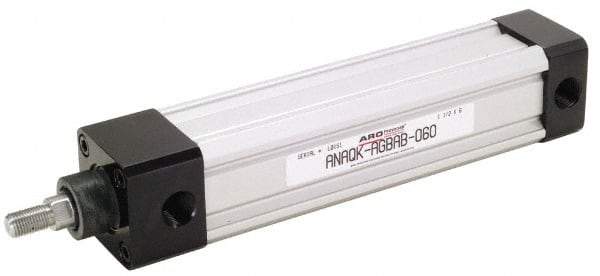 ARO/Ingersoll-Rand - 1-1/2" Stroke x 4" Bore Double Acting Air Cylinder - 3/4-16 Rod Thread, 250 Max psi, 185°F - A1 Tooling