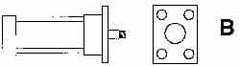 ARO/Ingersoll-Rand - Air Cylinder MF1 Head Flange Mount Kit - For 4" Air Cylinders, Use with Provenair Series - A1 Tooling