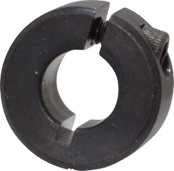 Climax Metal Products - 5/16" Bore, Steel, One Piece Clamp Collar - 11/16" Outside Diam, 5/16" Wide - A1 Tooling