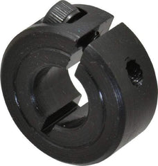 Climax Metal Products - 3/8" Bore, Steel, One Piece Clamp Collar - 7/8" Outside Diam, 3/8" Wide - A1 Tooling