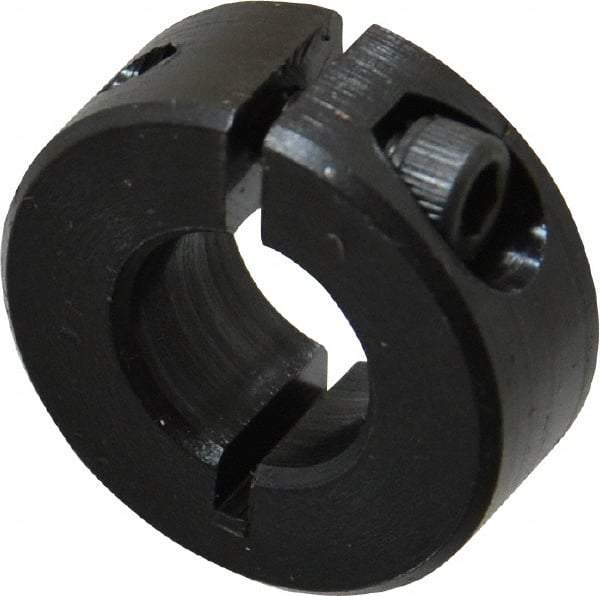 Climax Metal Products - 7/16" Bore, Steel, One Piece Clamp Collar - 15/16" Outside Diam, 3/8" Wide - A1 Tooling