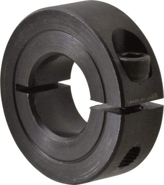 Climax Metal Products - 11/16" Bore, Steel, One Piece One Piece Split Shaft Collar - 1-1/2" Outside Diam, 1/2" Wide - A1 Tooling