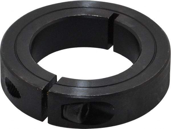 Climax Metal Products - 1-1/2" Bore, Steel, One Piece Clamp Collar - 2-3/8" Outside Diam, 9/16" Wide - A1 Tooling